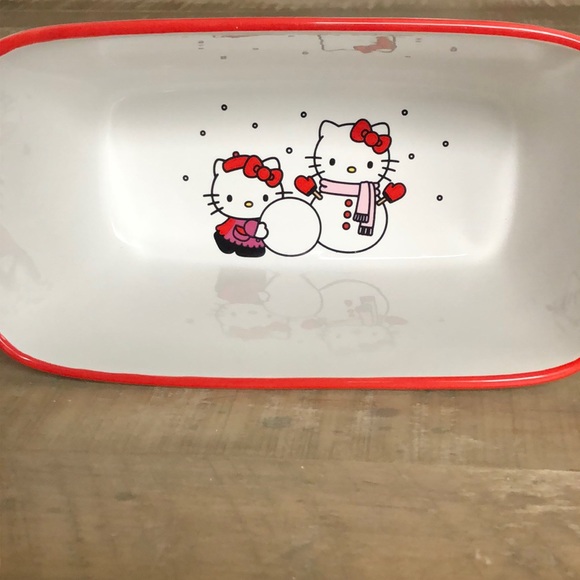 Christmas Hello Kitty Christmas Ceramic Bread Baking Dish NEW 🤍❤️ - Picture 3 of 8